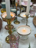 Scented Candle In Vintage Ice Cream Bowl